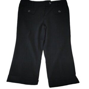 No Boundaries Black Stretch Capri Cropped Pants Size 11 GUC #0075